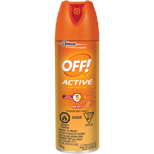Insectifuge Off! Active, DEET &agrave; 15 %, A&eacute;rosol, 170 g Auto-Cam