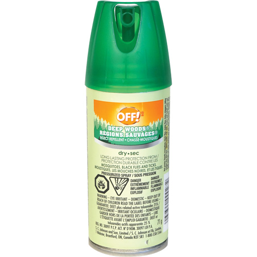 Insectifuge Off! R&eacute;gions sauvages, DEET &agrave; 25 %, Vaporisateur, 100 ml Auto-Cam