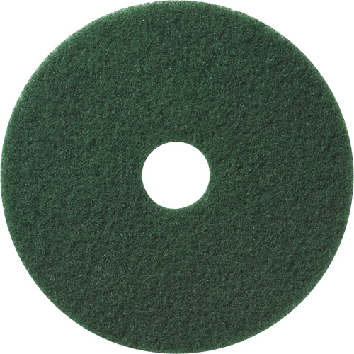 Floor Pads, 12", Scrubbing/Stripping, Green Auto-Cam