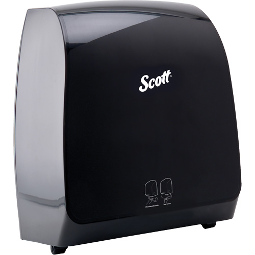 Distributeur de serviettes en rouleaux durs Scott Pro, &eacute;lectronique/Sans contact, 12,66" la x 9,18" p x 16,44" h Auto-Cam