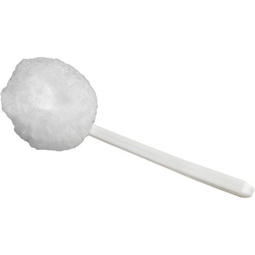 Bowl Swab Cleaning Brush, 12" L, Acrylic Bristles, White Auto-Cam