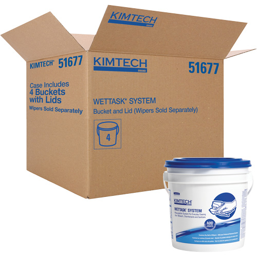 WetTask Wiping System Bucket with Lid Auto-Cam