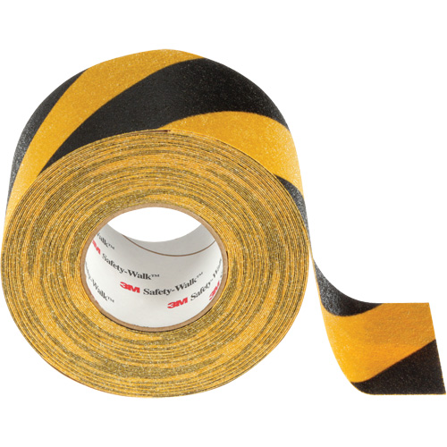 Ruban antid&eacute;rapant tout usage Safety-Walk, 4" x 60', Noir & jaune Auto-Cam