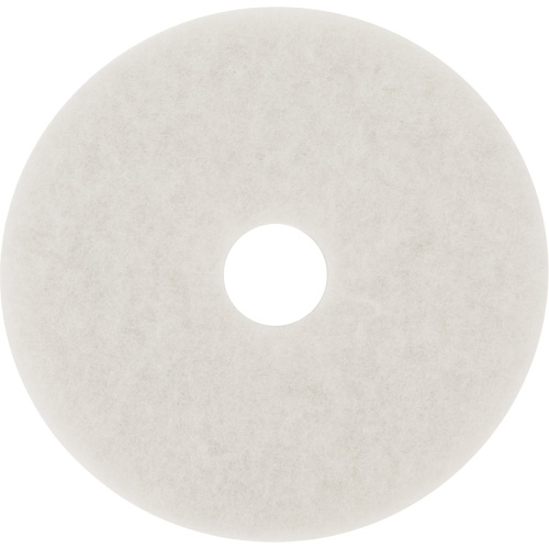 Tampon pour planchers, 10", Lustrage/Nettoyage/Polissage, Blanc Auto-Cam