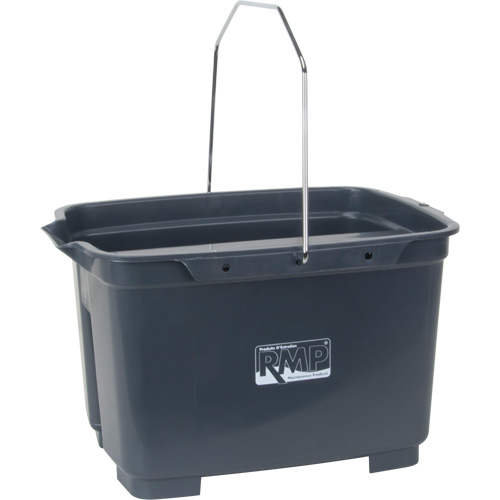 Dual Compartment Bucket, 4.75 US Gal. (19 qt.) Capacity, Grey Auto-Cam