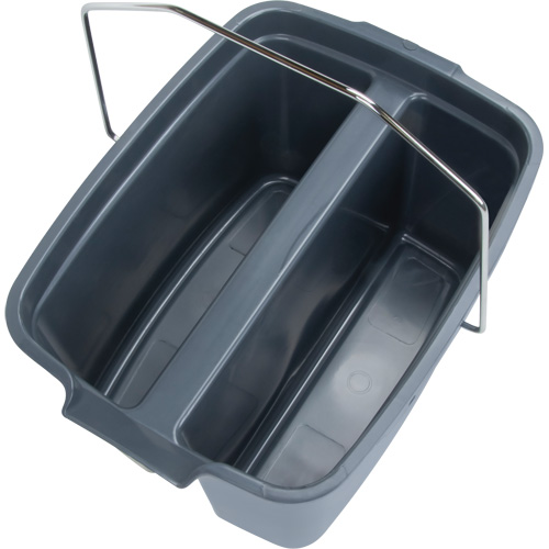 Dual Compartment Bucket, 4.75 US Gal. (19 qt.) Capacity, Grey Auto-Cam