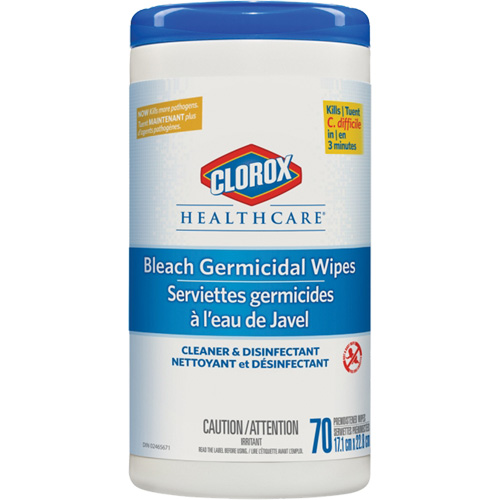 Healthcare&reg; Disinfecting Bleach Wipes, 70 Count Auto-Cam