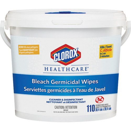 Healthcare&reg; Disinfecting Bleach Wipes, 110 Count Auto-Cam