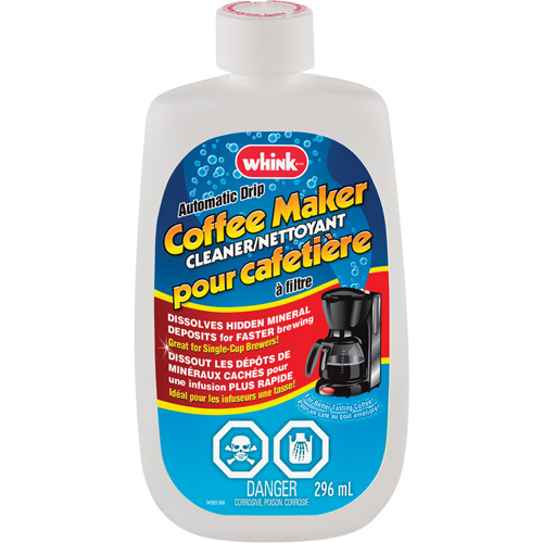 Nettoyant pour cafeti&egrave;re &agrave; filtre Whink, 296 ml, Bouteille Auto-Cam