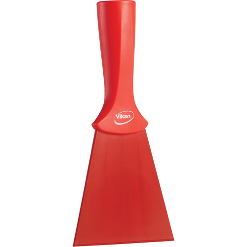 Grattoir en nylon avec poign&eacute;e filet&eacute;e, Rouge, 4" la x 8" lo Auto-Cam