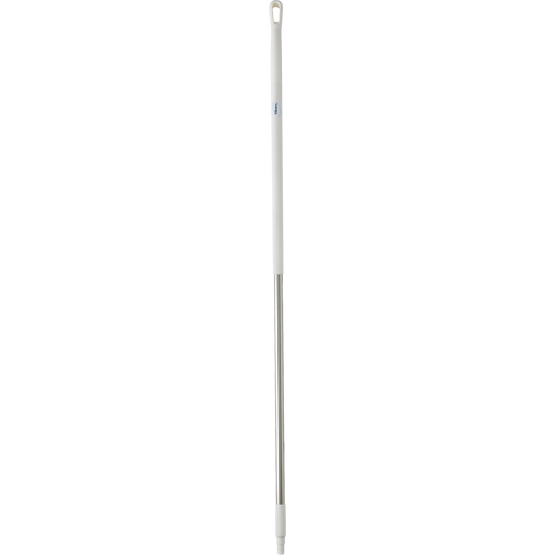 Handle, Broom/Brush/Pad Holder/Scraper/Squeegee, White, Ergonomic, 59" L Auto-Cam