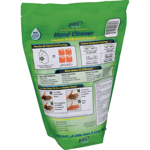 Biodegradable Hand Cleaner, Powder, 3 lbs., Refill, Scented Auto-Cam