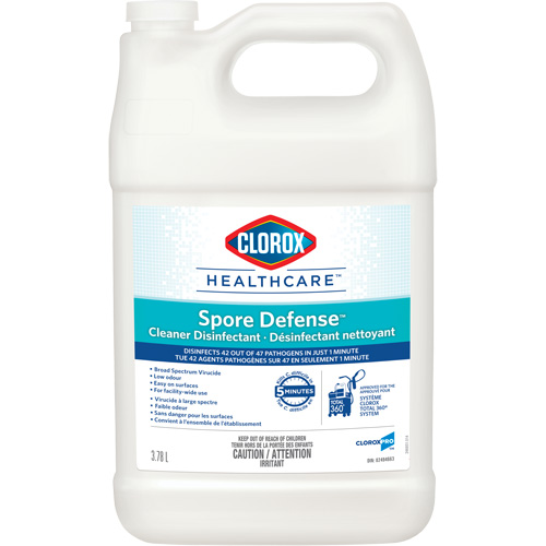 Clorox Healthcare&reg; Spore Defense Cleaner Disinfectant, 3.78 L, Jug Auto-Cam