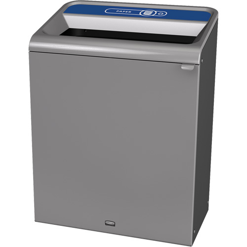Configure Paper Waste Container, Bulk/Curbside/Deskside, Steel, 45 US gal. Auto-Cam