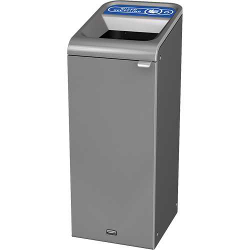 Conteneur pour d&eacute;chets de recyclage m&eacute;lang&eacute;s Configure, Vrac/Bord de rue/De bureau, Acier, 15 gal. US Auto-Cam