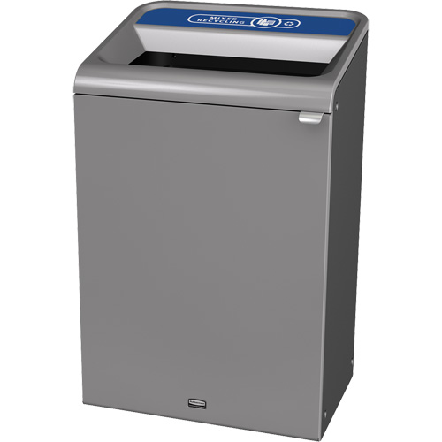 Conteneur pour d&eacute;chets de recyclage m&eacute;lang&eacute;s Configure, Vrac/Bord de rue/De bureau, Acier, 33 gal. US Auto-Cam