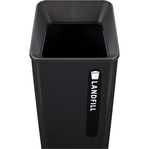 Bac d'ordures destin&eacute;s &agrave; l'enfouissement Sustain, Plastique/Acier, 23 gal. US Auto-Cam