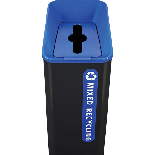 Sustain Mixed Recycling Container, Bulk, Plastic, 15 US gal. Auto-Cam