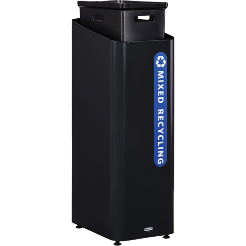 Sustain Mixed Recycling Container, Bulk, Plastic, 15 US gal. Auto-Cam
