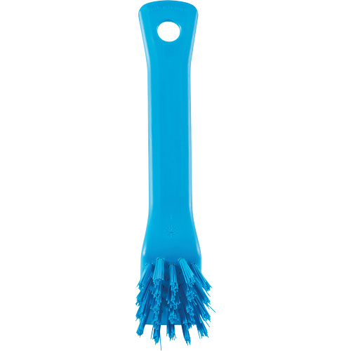 Brush with Scraping Edge, Stiff Bristles, 6" Long, Blue Auto-Cam