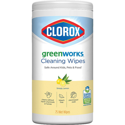 GreenWorks Cleaning Wipes, 75 Wipes Auto-Cam