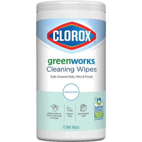 GreenWorks Cleaning Wipes, 75 Wipes Auto-Cam