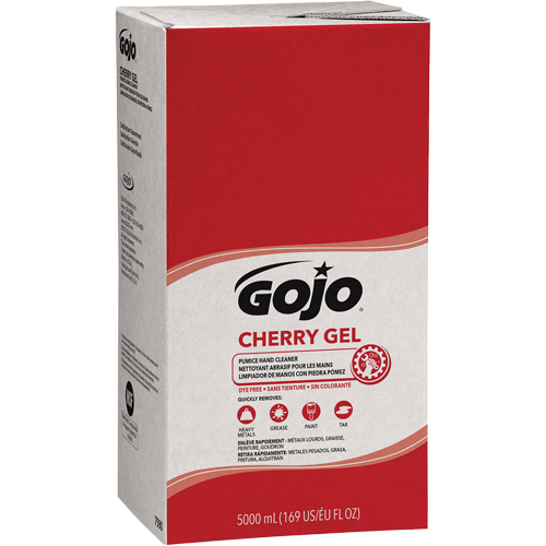 Nettoyant &agrave; mains pour distributeur Pro TDX, Gel/Pierre ponce, 5000 ml, Recharge, Cerise Auto-Cam