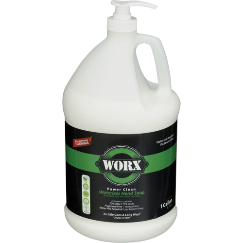 Power Clean Waterless Hand Soap, Liquid, 3.78 L, Unscented Auto-Cam