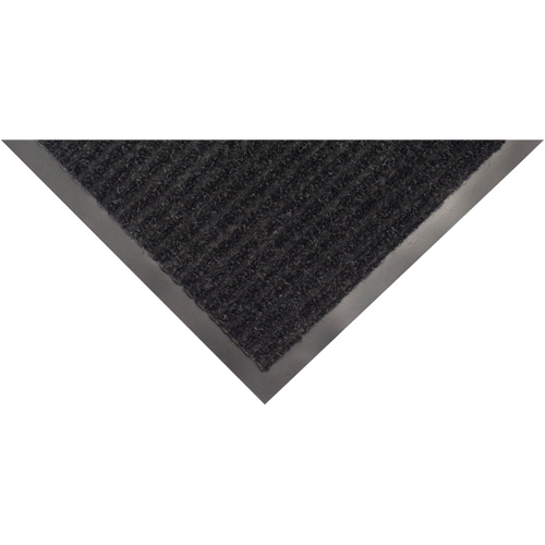 Twin Rib Matting, Wiper/Scraper, 2' x 3' x 1/4", Charcoal Auto-Cam