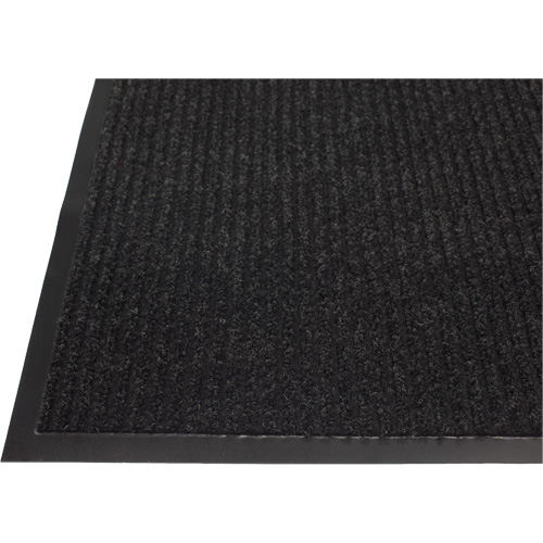 Twin Rib Matting, Wiper/Scraper, 2' x 3' x 1/4", Charcoal Auto-Cam