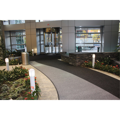 Supreme Knob Entrance Matting, Wiper/Scraper, 13-5/12' x 75-1/2' x 7/16", Charcoal Auto-Cam