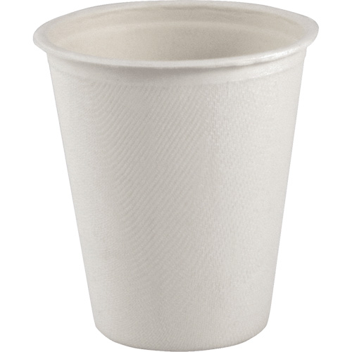 Gobelet compostable &agrave; paroi unique pour boisson chaude, Papier, 8 oz, Blanc Auto-Cam