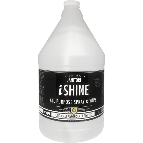 Janitori All-Purpose i-Shine Spray & Wipe, 4 L, Jug Auto-Cam