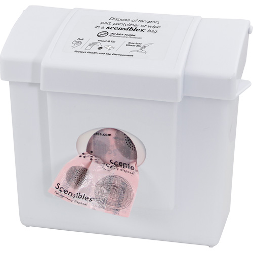 Contenant &agrave; d&eacute;chets & distributeur combin&eacute; Scensibles Auto-Cam