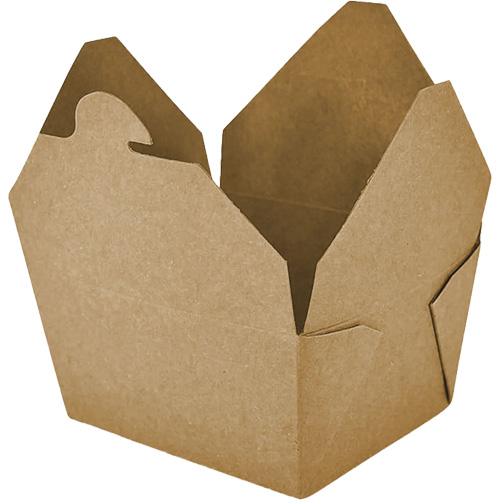 Contenants pour aliments &agrave; emporter Kraft, Ondul&eacute;, Rectangulaire Auto-Cam