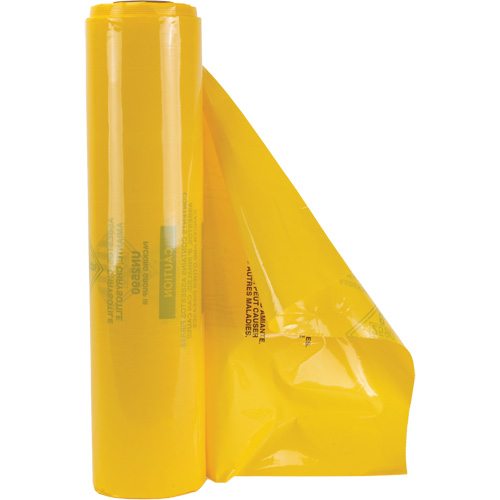 Hazardous Waste Liners, Asbestos, 40" L x 35" W, 3 mils Auto-Cam