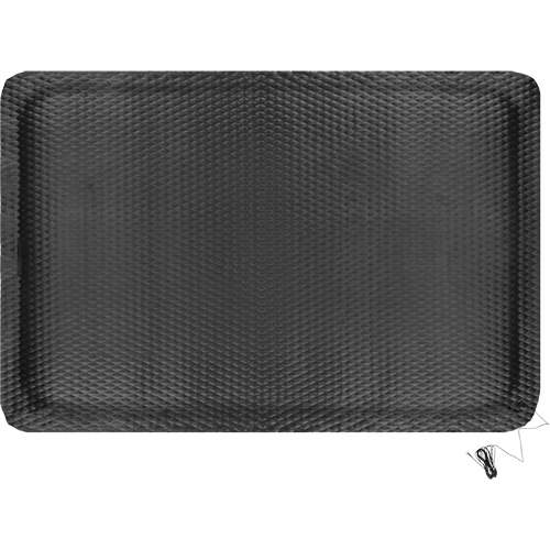 Hog Heaven Electrically Conductive Mat Kit, 4' W x 6' L, 7/8" Thickness, Black, Nitrile Auto-Cam