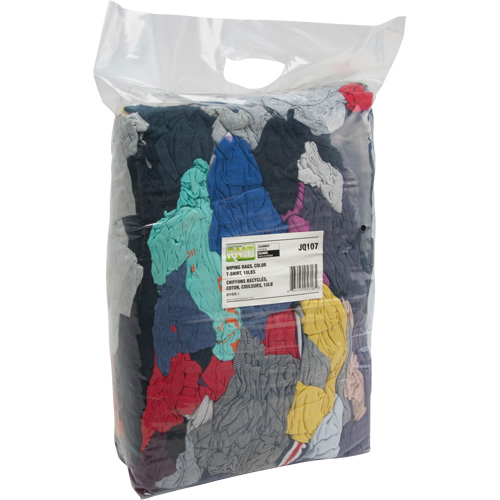 Chiffons fabriqu&eacute;s &agrave; partir de mat&eacute;riaux recycl&eacute;s, Coton, M&eacute;lange de couleurs, 10 lb Auto-Cam