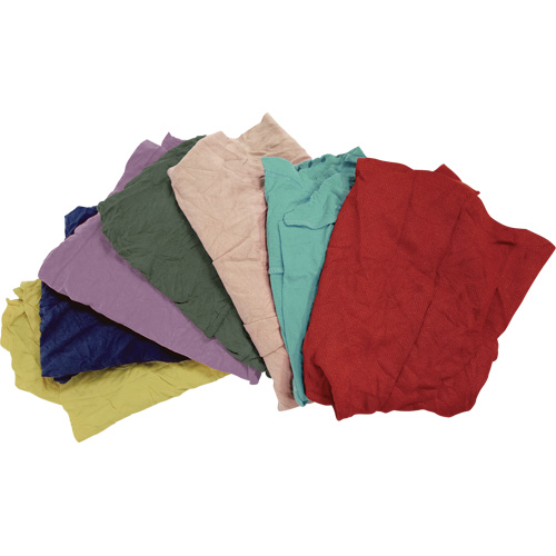 Recycled Material Wiping Rags, Fleece, Mix Colours, 25 lbs. Auto-Cam