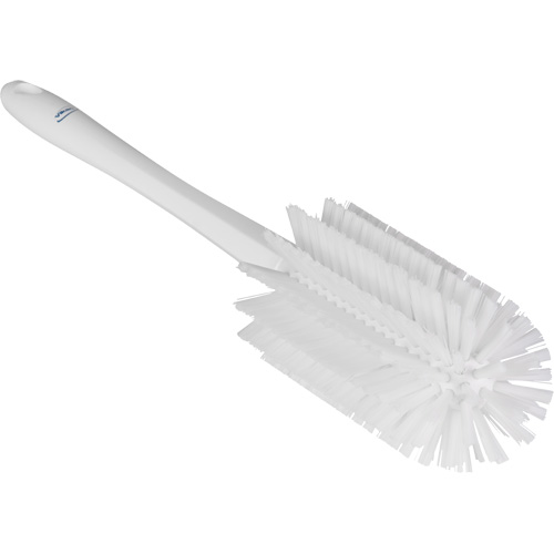 Brosse moyenne avec manche, Soies Ferme, Longueur de 17", Blanc Auto-Cam
