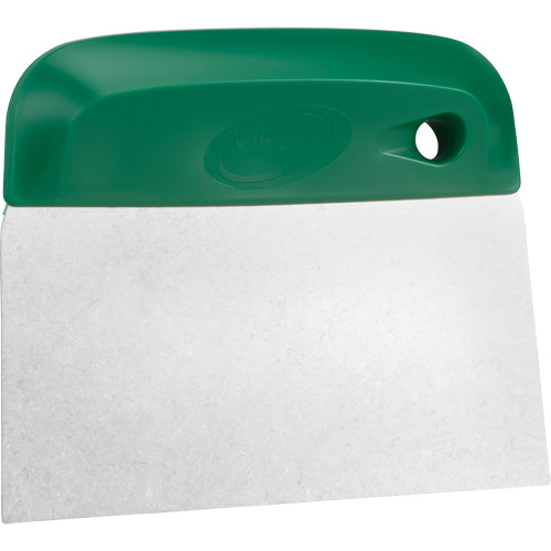 Flexible Stainless Steel Dough Cutter/Scraper, Green, 4-1/2" W x 5-3/4" L Auto-Cam