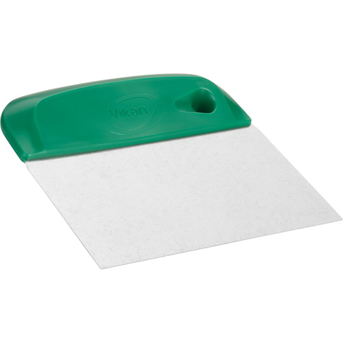 Flexible Stainless Steel Dough Cutter/Scraper, Green, 4-1/2" W x 5-3/4" L Auto-Cam