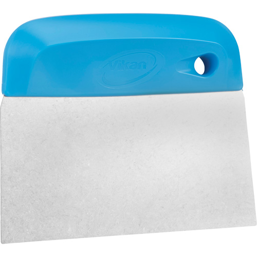 Flexible Stainless Steel Dough Cutter/Scraper, Blue, 4-1/2" W x 5-3/4" L Auto-Cam