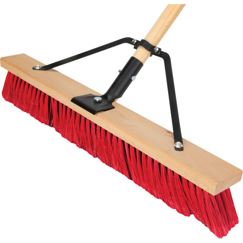 Balai-brosse &agrave; manche renforc&eacute;, 24", Moyen, Soies PVC Auto-Cam