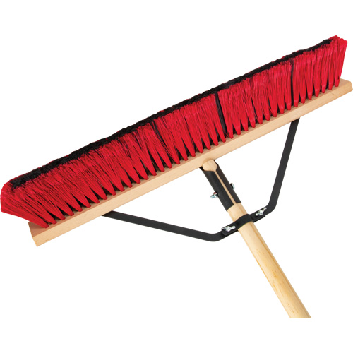 Balai-brosse &agrave; manche renforc&eacute;, 24", Moyen, Soies PVC Auto-Cam