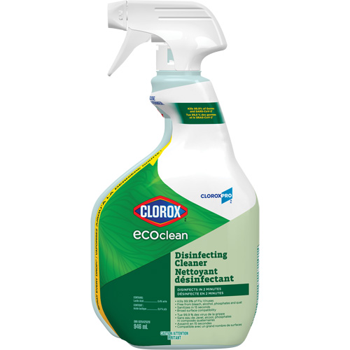 Nettoyant d&eacute;sinfectant CloroxPro Clorox EcoClean, 946 ml, Bouteille &agrave; g&acirc;chette Auto-Cam