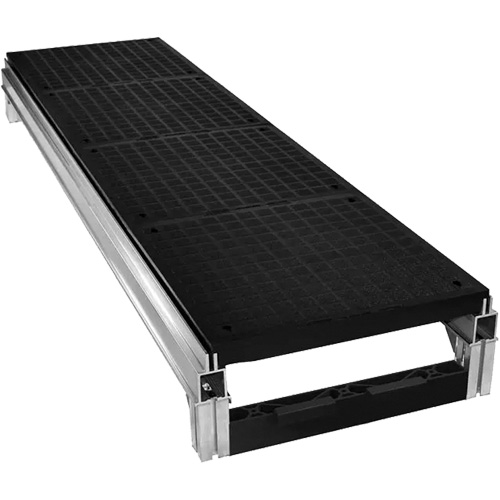 Trousse de plateforme de travail modulaire en aluminium lisse FOUNDATION, 18" la x 72" pr, Capacit&eacute; de 400 lb, Enti&egrave;rement soud&eacute; Auto-Cam