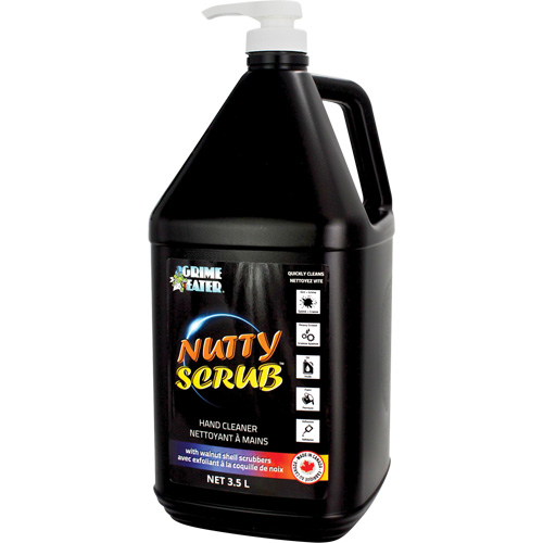 Nettoyant &agrave; mains avec exfoliant en coquille de noyer Nutty Scrub, Pierre ponce, 3,5 L, Bouteille, Sans parfum Auto-Cam