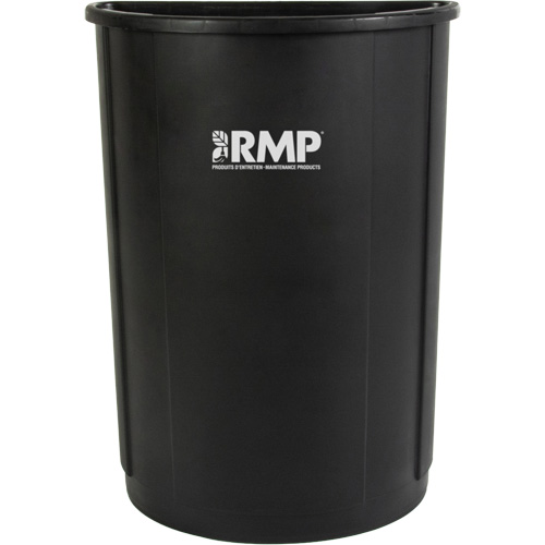 Half-Round Garbage Bin, Polyethylene, 21 US gal. Auto-Cam