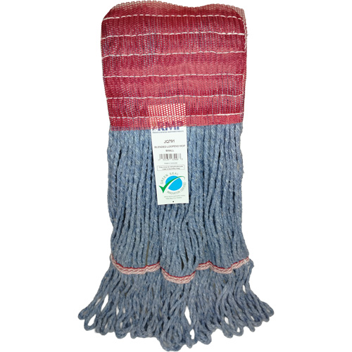 Wide-Band Mop Head, Antimicrobial/Floor Finishing/Specialty, Cotton/Rayon/Synthetic, Loop Style Auto-Cam
